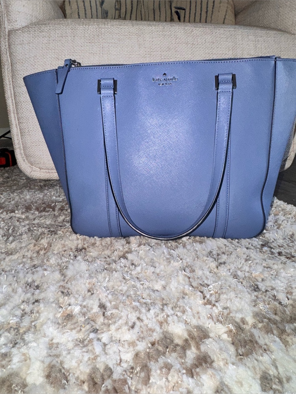 Kate Spade Briar Saffiano Leather Tote Blueberry Cobbler